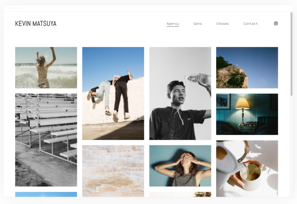 creer un site photo avec squarespace