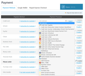 ecwid payment options