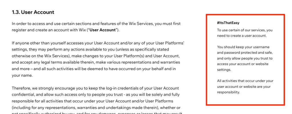 wix terms