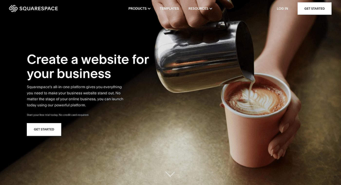 squarespace small business website