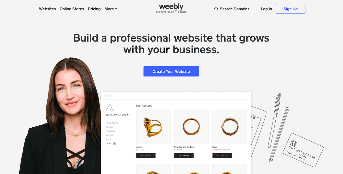 weebly business site