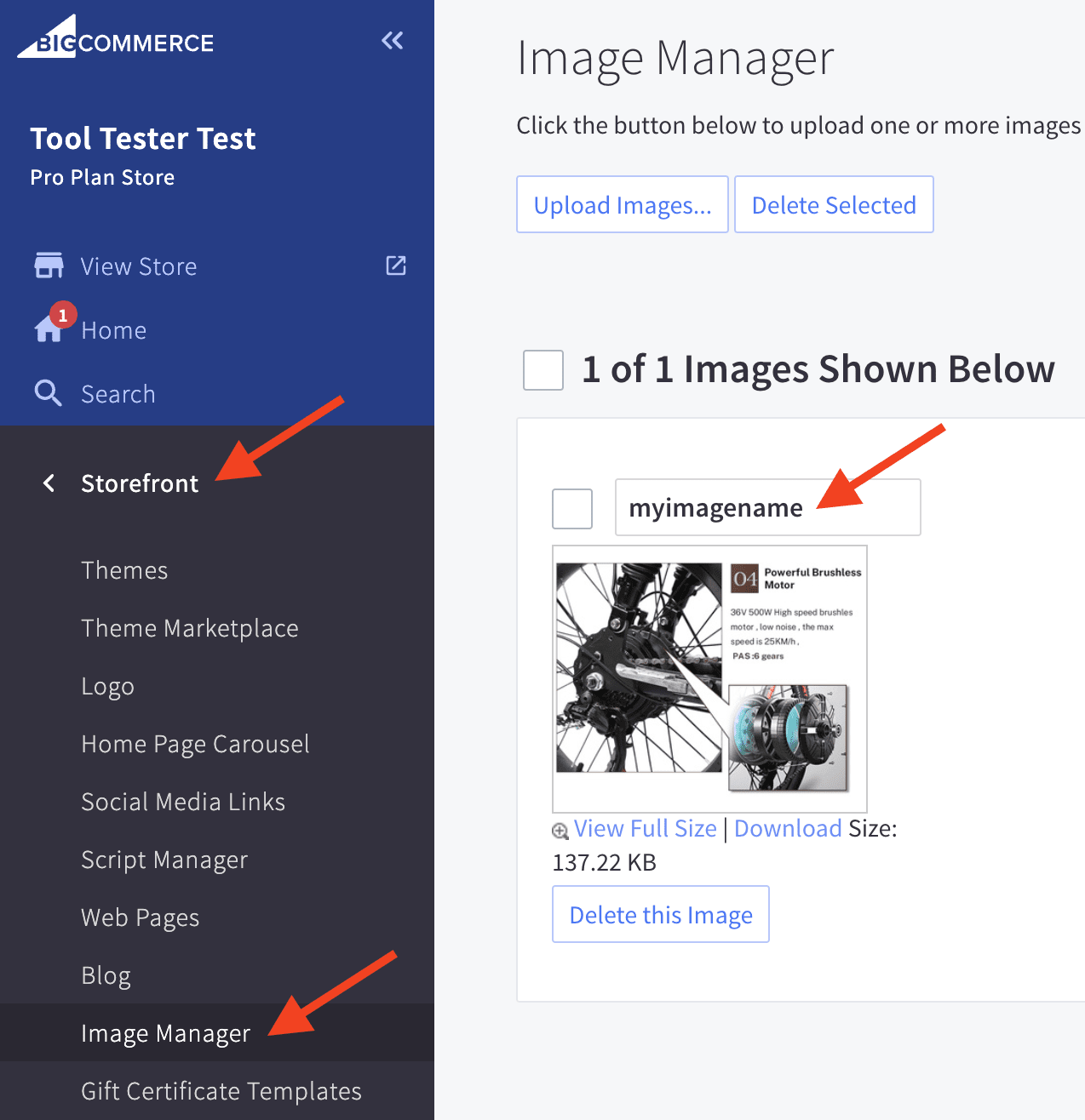 Changing Image Names for BigCommerce Static and Blog Pages