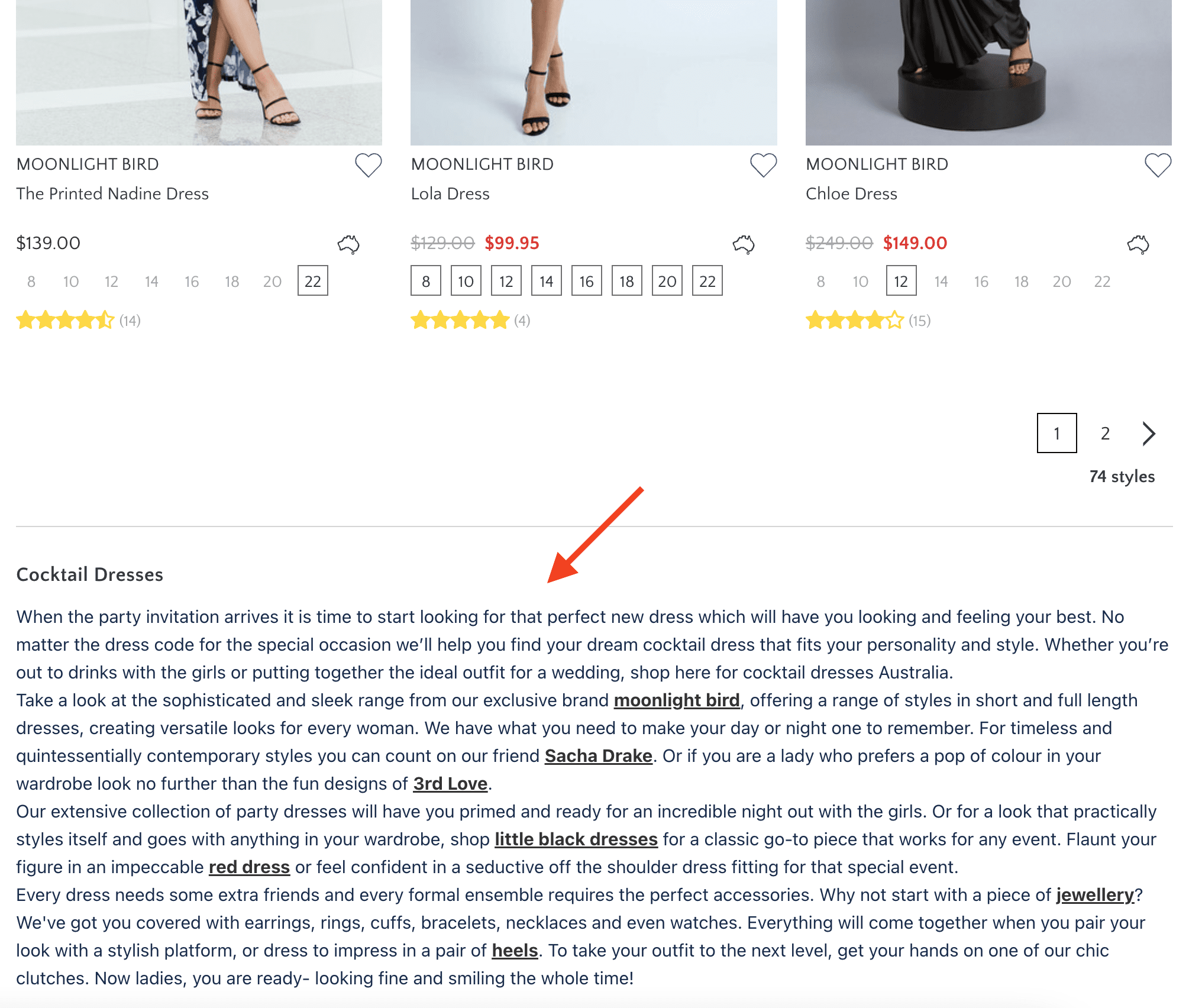 Longer Category Descriptions at Bottom of Page 