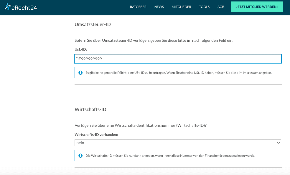 erecht24 umsatzsteuer online-shops