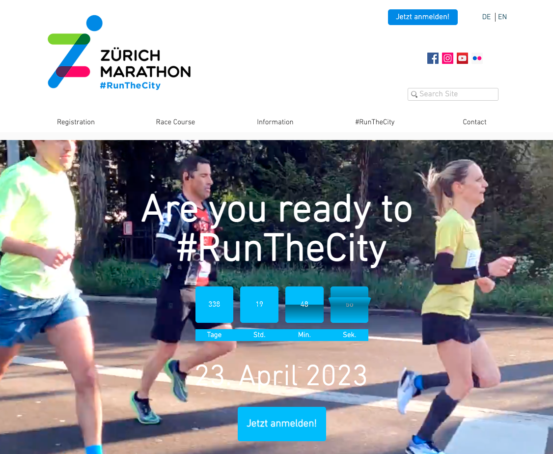wix website beispiel zürich marathon