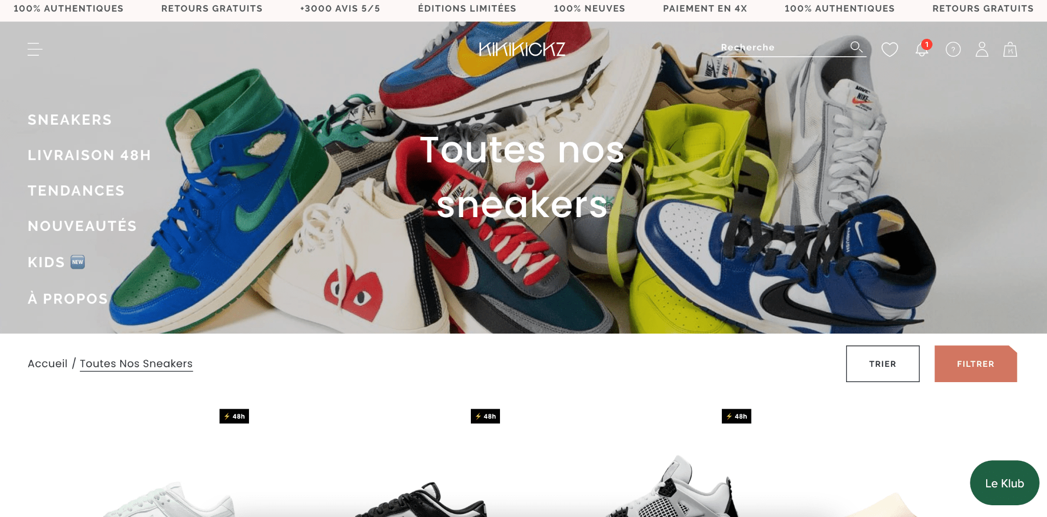 Kikikickz shopify sneaker store