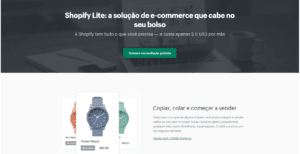 shopify lite preço