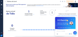 tableau de bord tidio