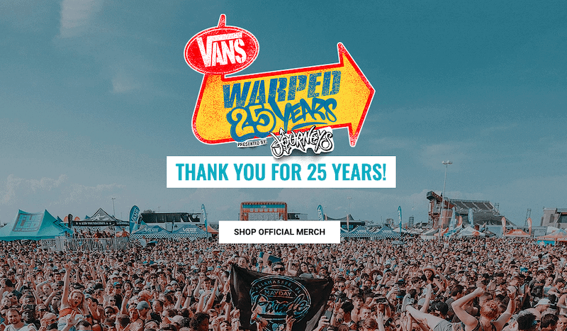 wix website examples - vans warped tour