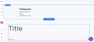 zyro blog editor