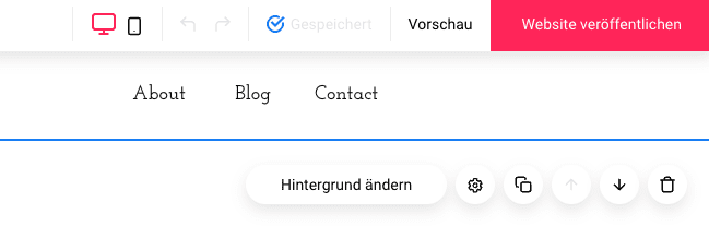 zyro editor buttons