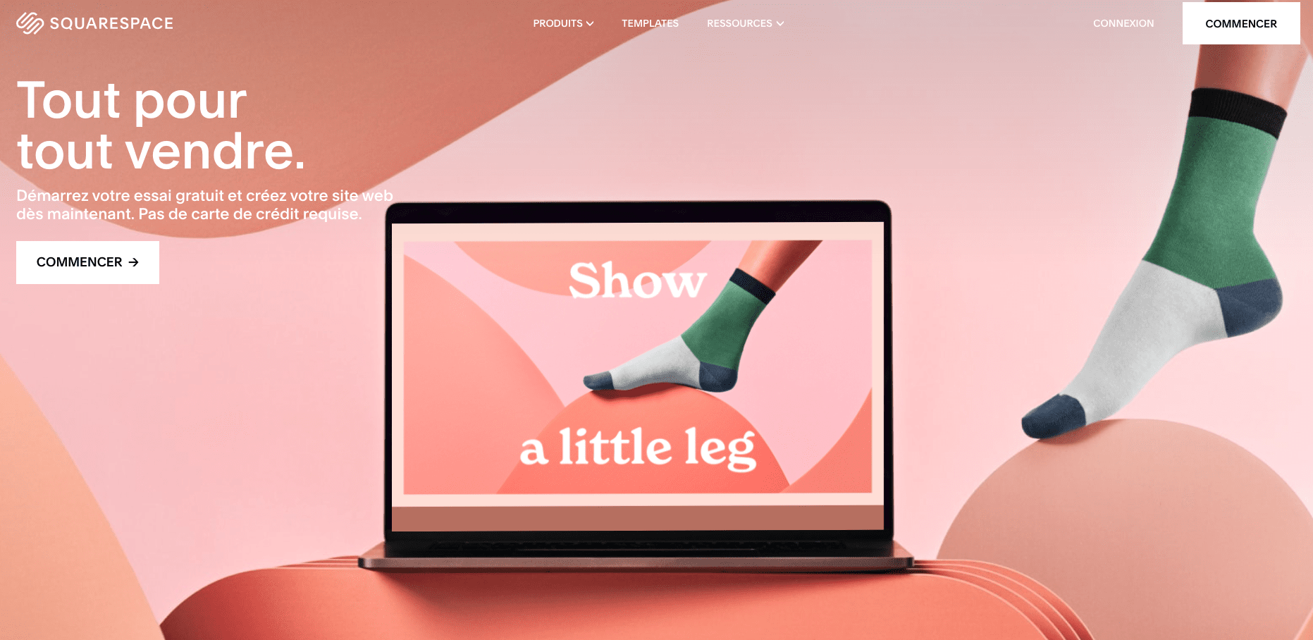 éditeur de site squarespace