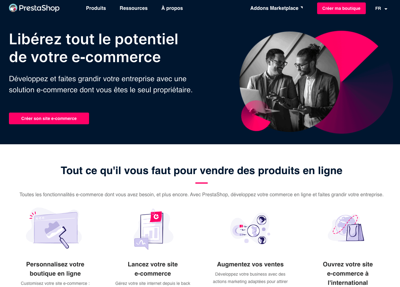 logiciel ecommerce prestashop