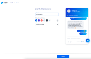 tidio chat anmeldung