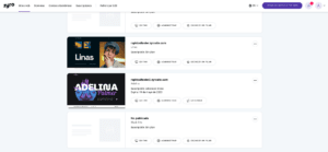 administrar sitios web zyro