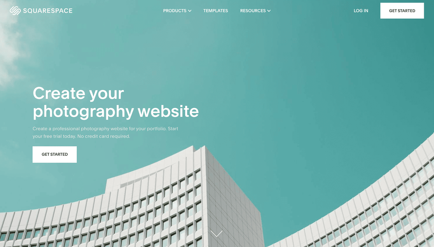 squarespace photography website