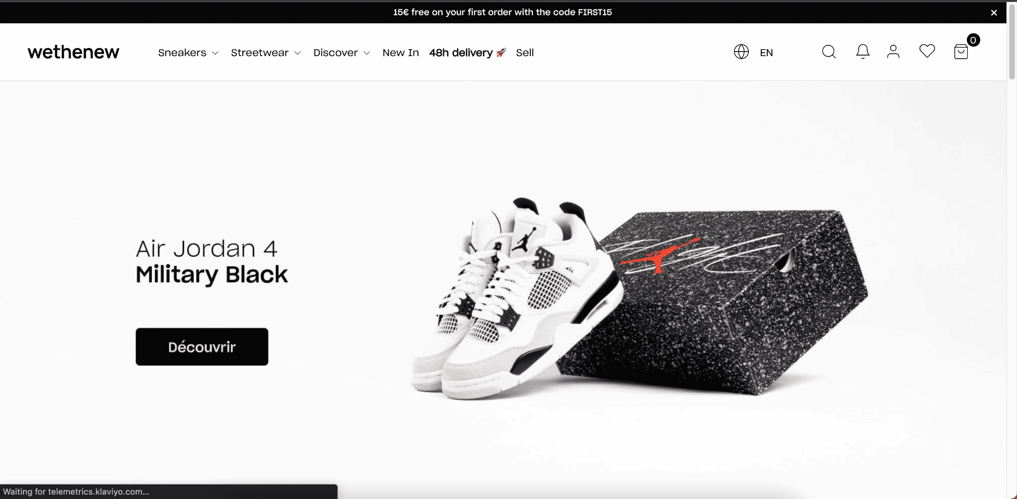 wethenew site ecommerce de sneakers