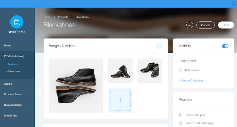 Wix’s Product Images