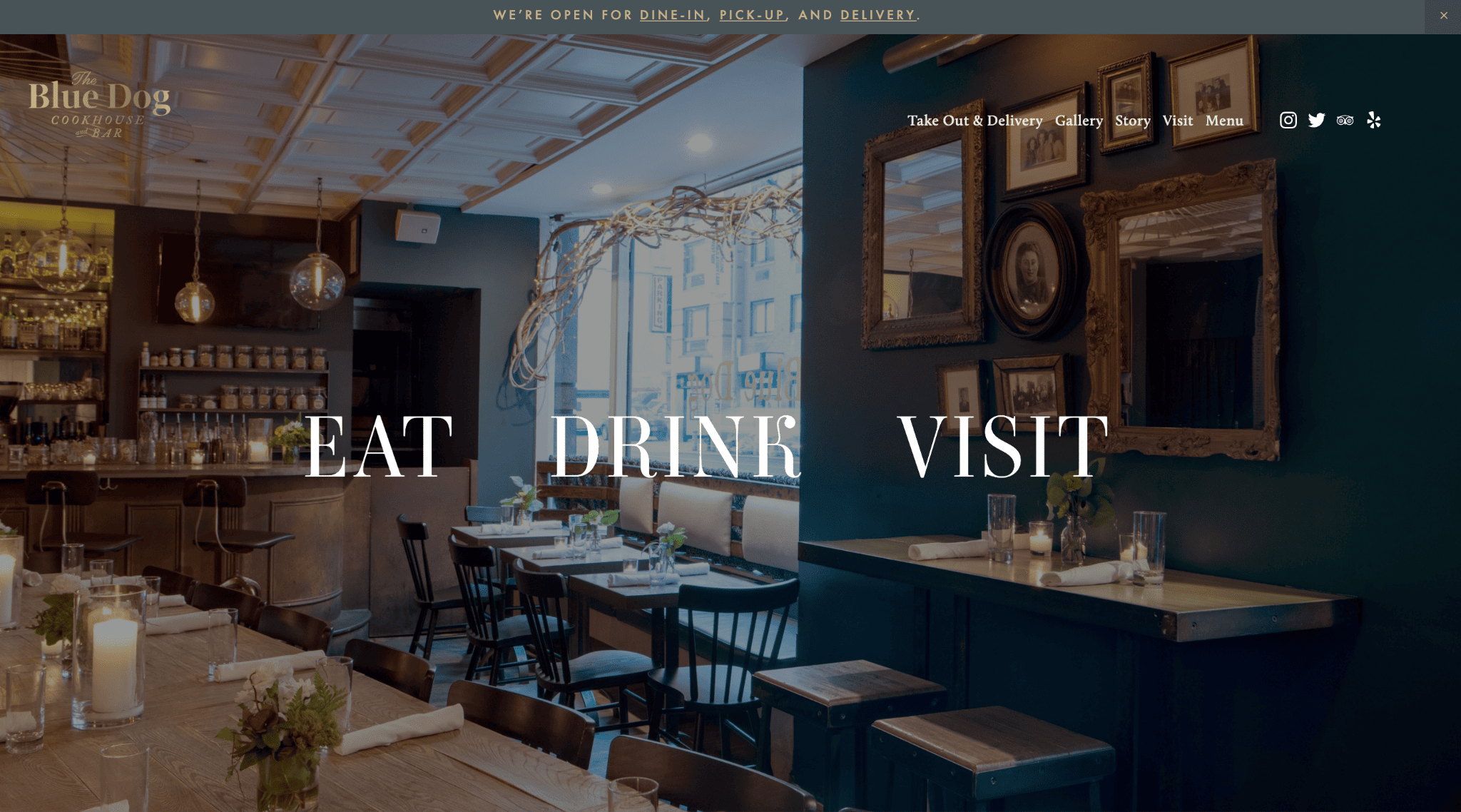 squarespace restaurant website exemple