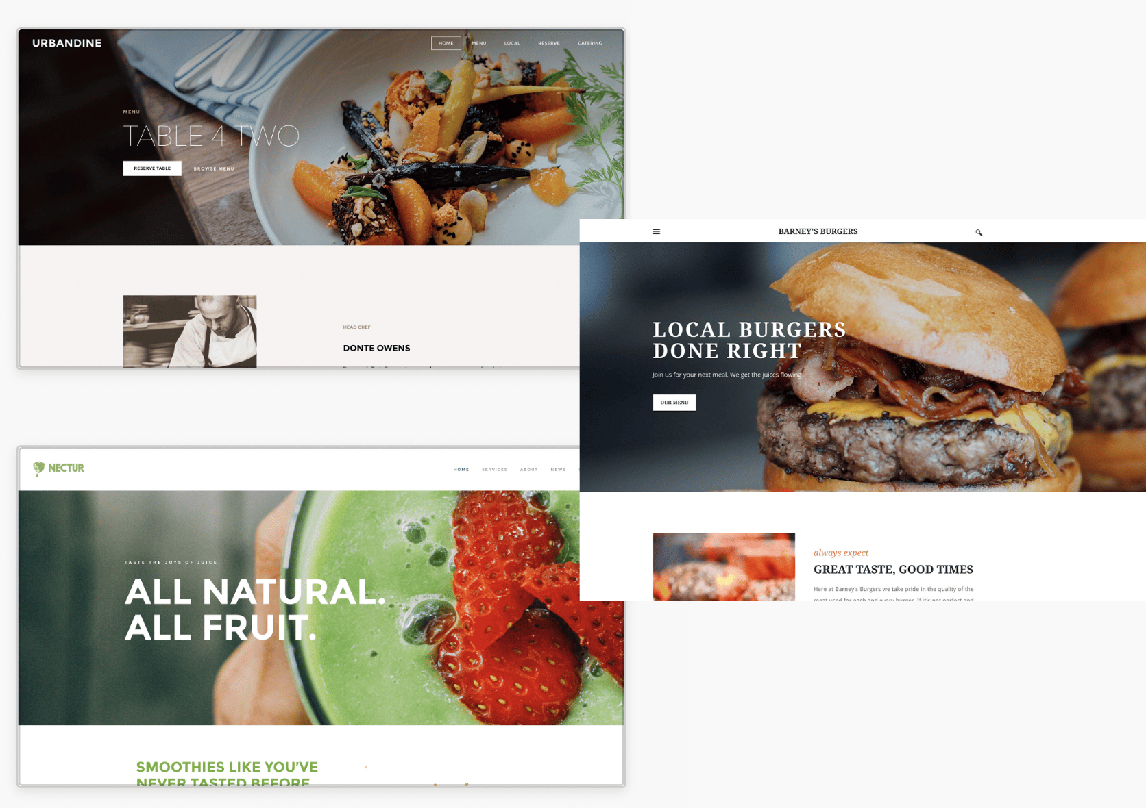weebly restaurant templates