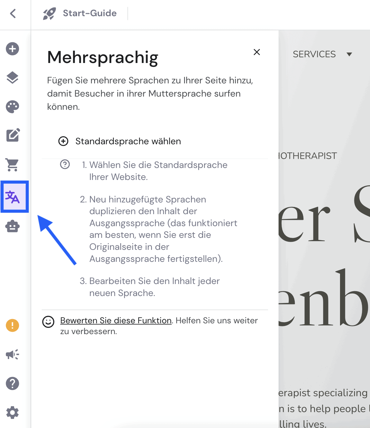 zyro mehrsprachig