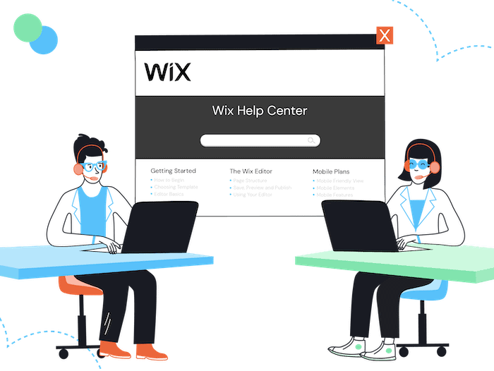 wix kunden support