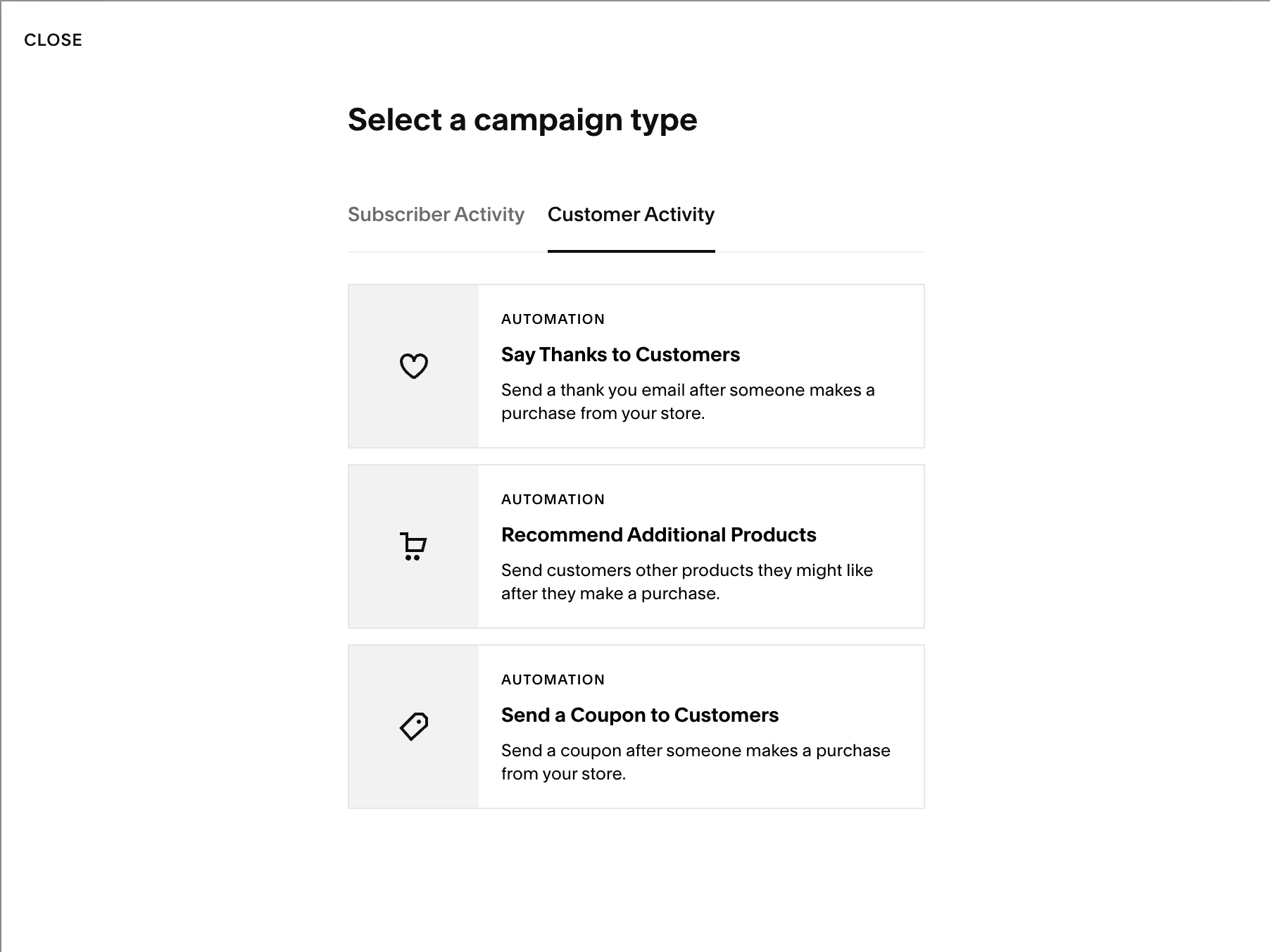 Squarespace Email Automation Templates