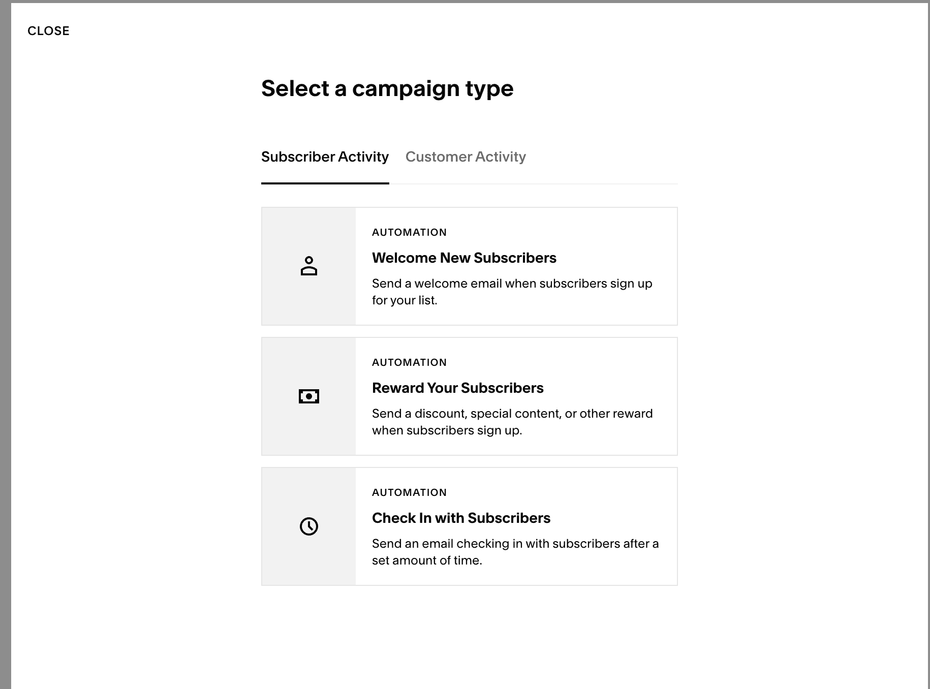 Squarespace Email Campaign Automation Templates