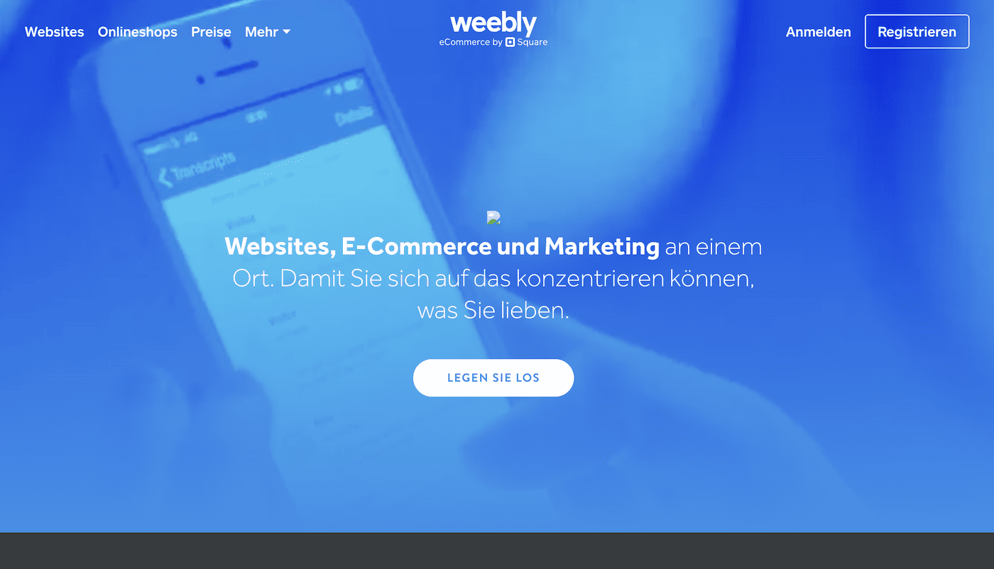 weebly homepage de