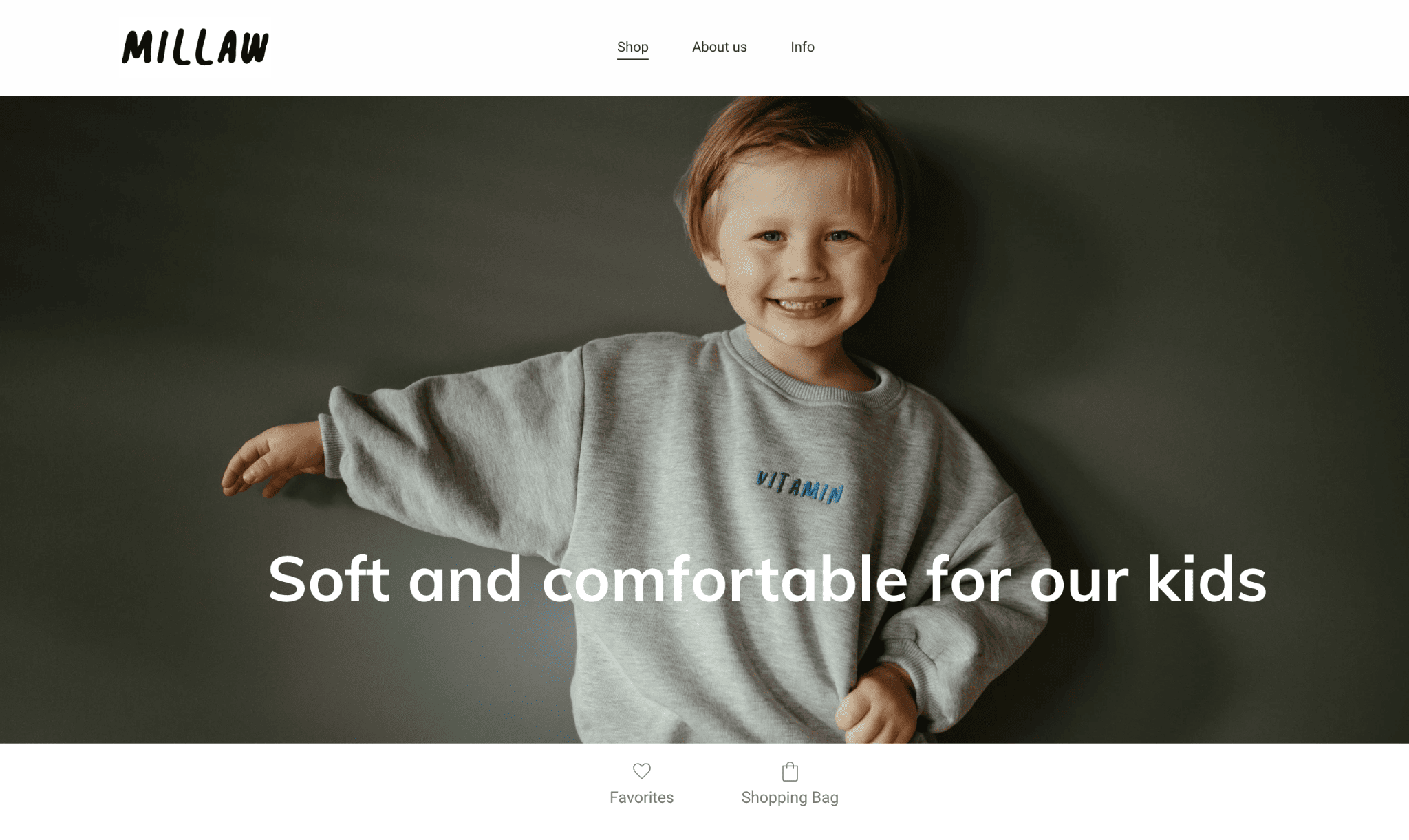 zyro website example - millaw kids