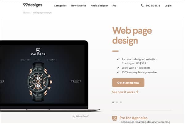 Best place to find & hire a web designer #2 - 99designs