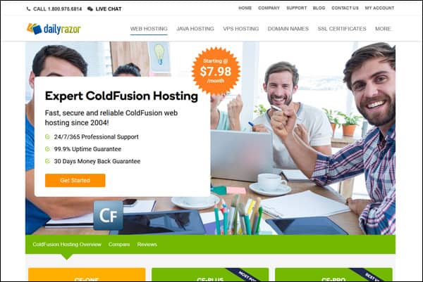 DailyRazer review - top ColdFusion web host
