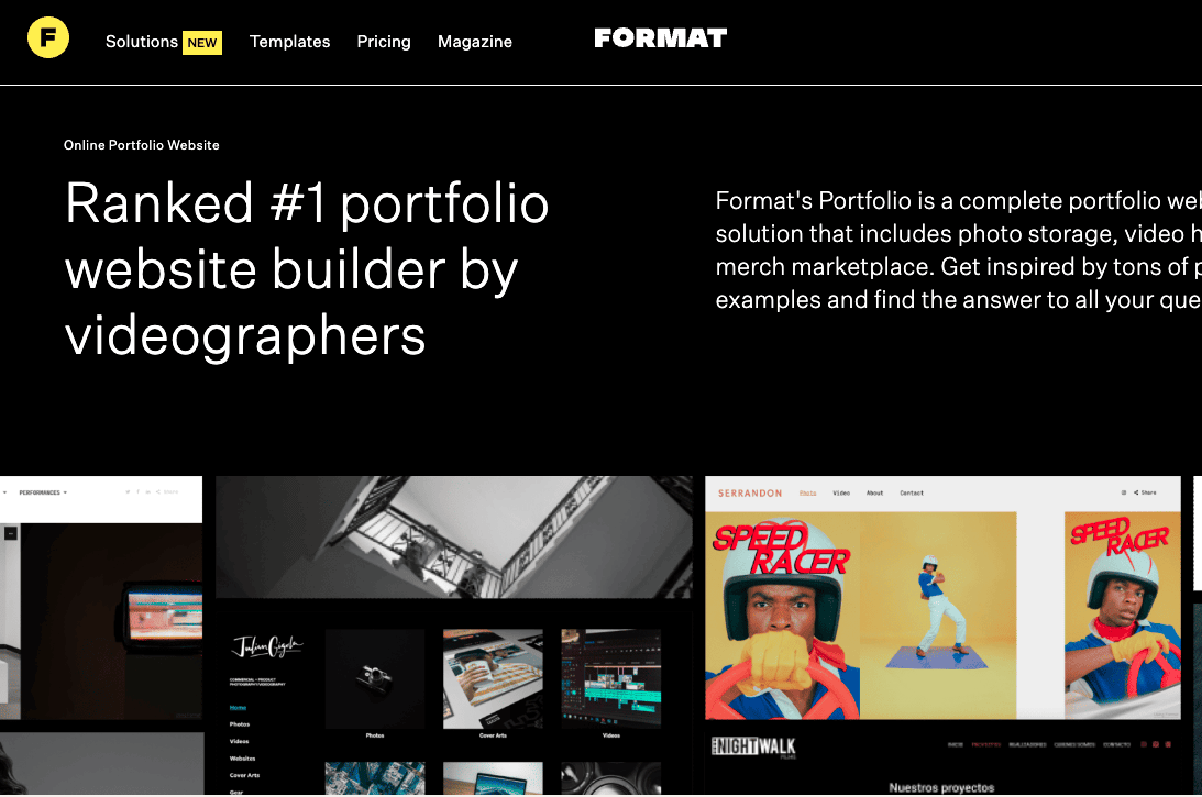 format for videographers