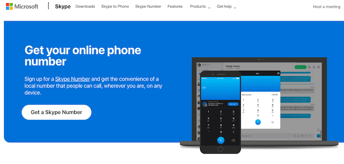 free business phone number skype