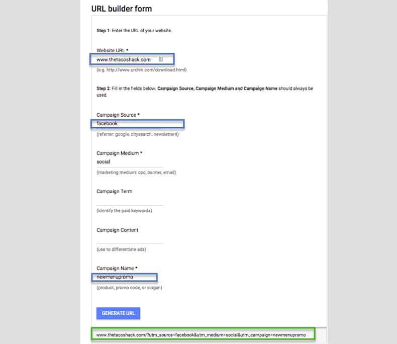 How to generate UTM parameters in a URL