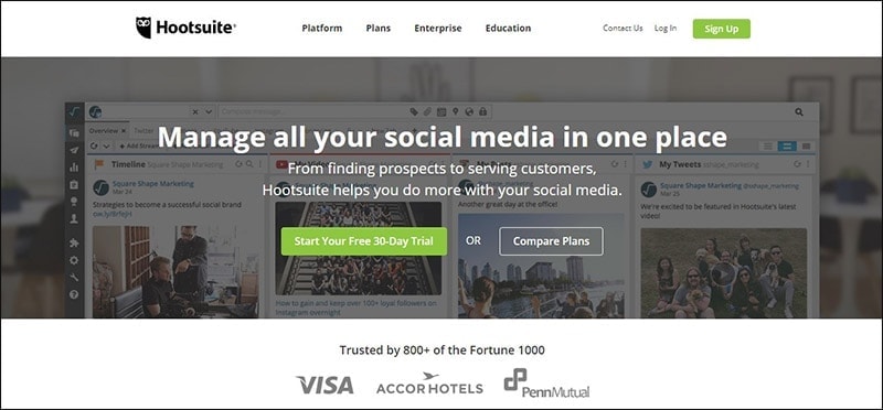 Hootsuite screenshot