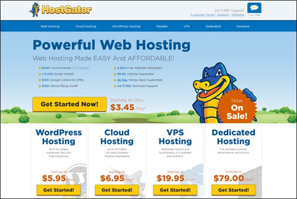 Best Joomla web hosting company #2 - HostGator