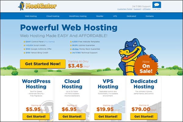 Best VPS hosting company #4 - HostGator