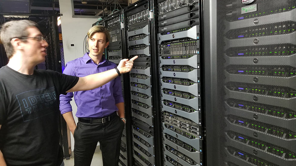 Jay Douglas at the InMotion Hosting data center in Los Angeles, CA