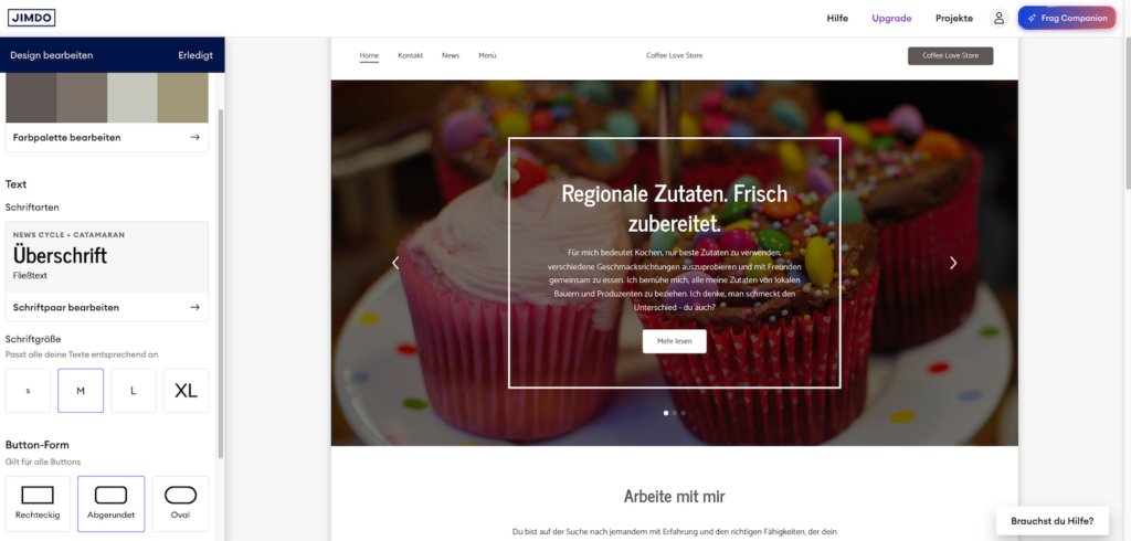 jimdo website erstellen