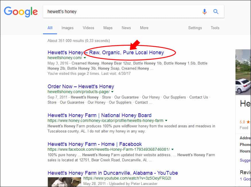 Competitor keyword research on Google