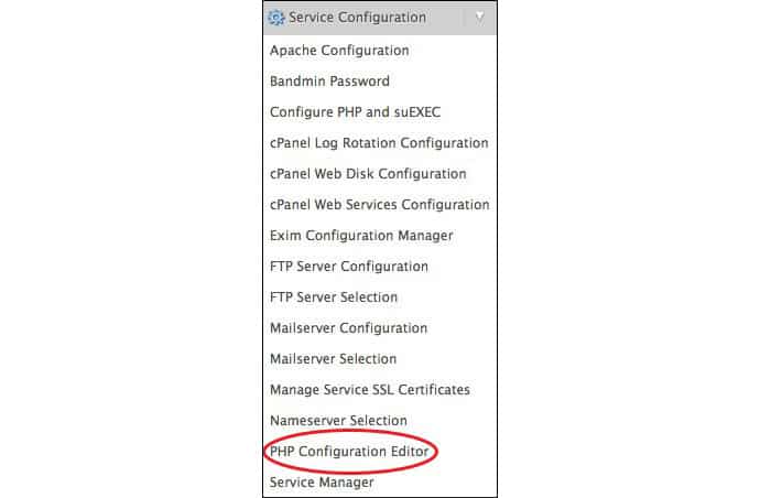 PHP configuration editor
