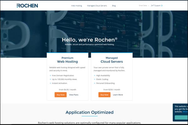 Best Joomla web hosting company #4 - Rochen