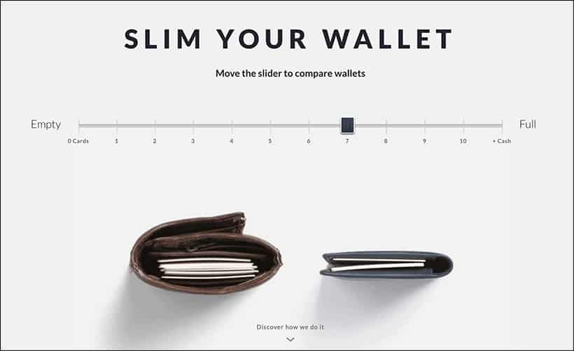 Storytelling pricinciples - visual interaction example