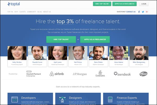 Best place to find & hire a web designer #1 - Toptal