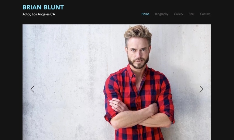 wix actor site brian blunt