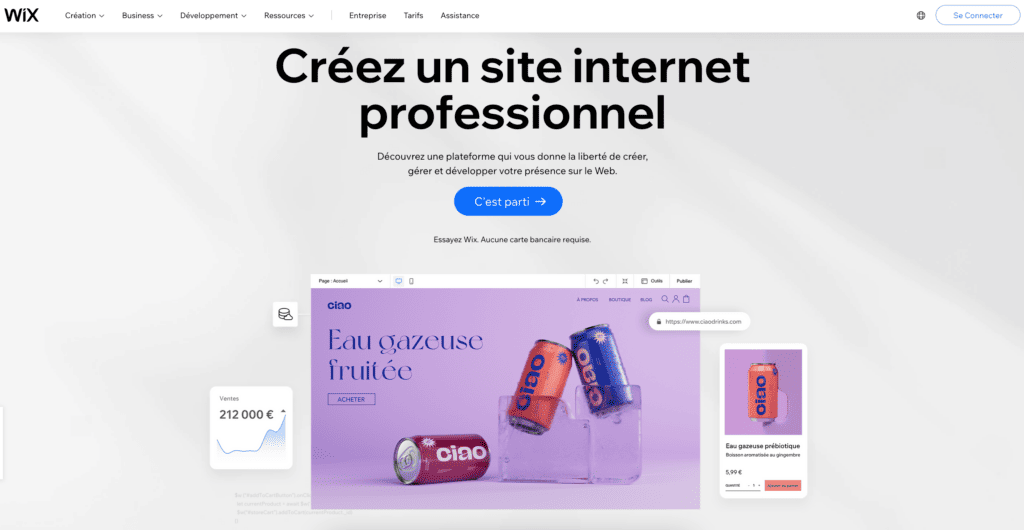 creer un site wix adi