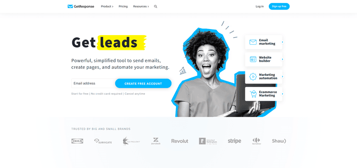 getresponse small business email marketing