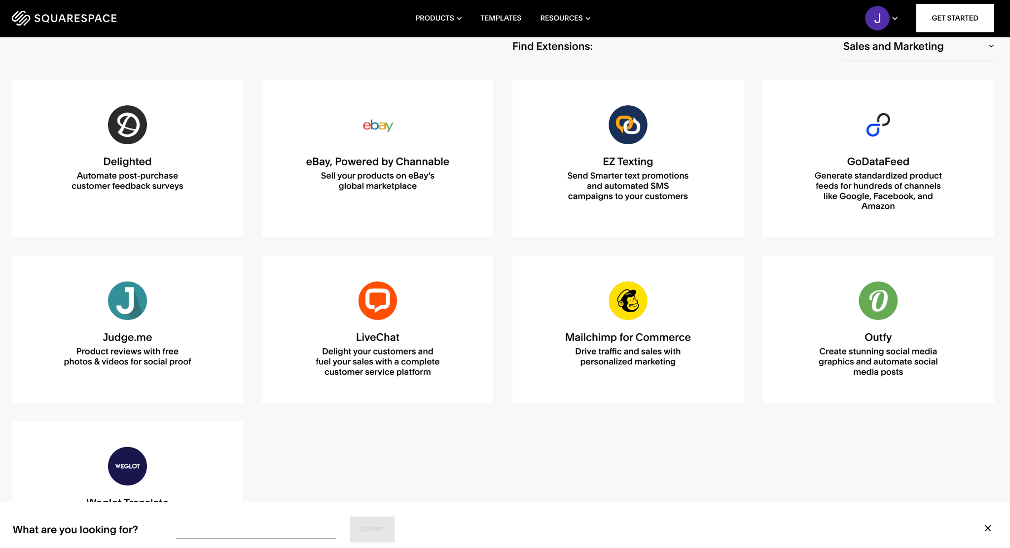 Squarespace apps