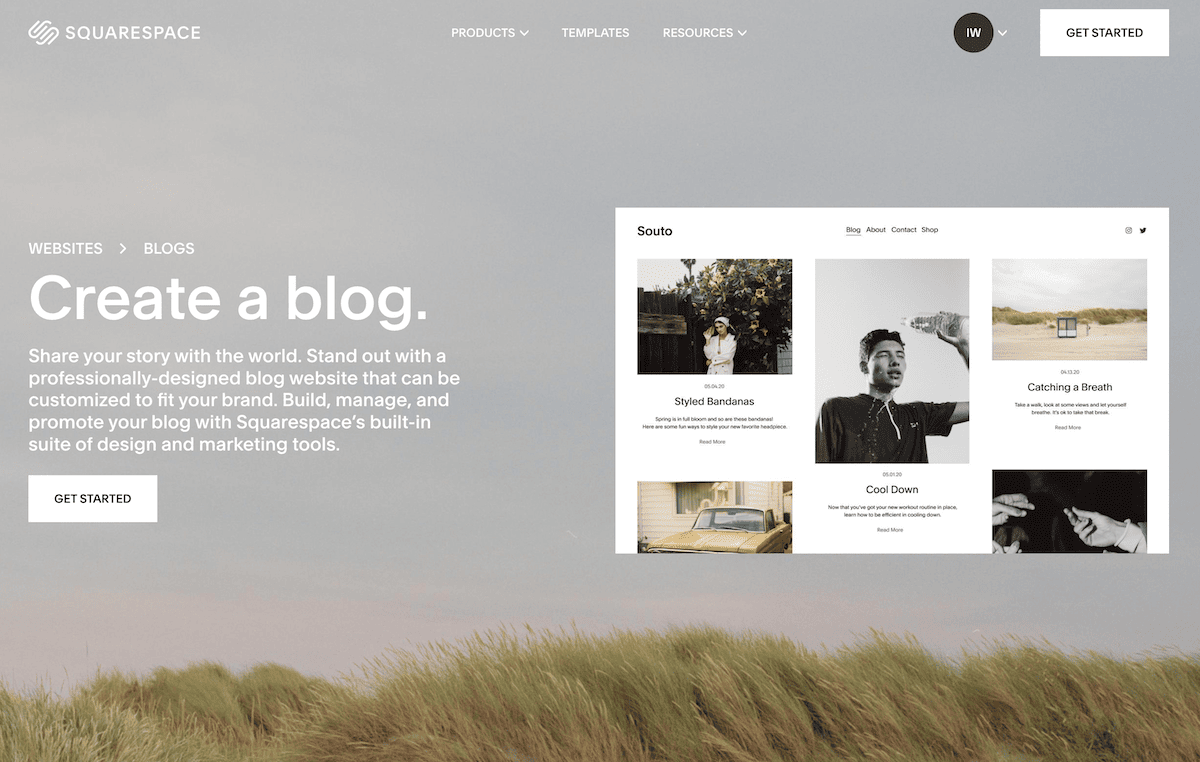 squarespace blogging